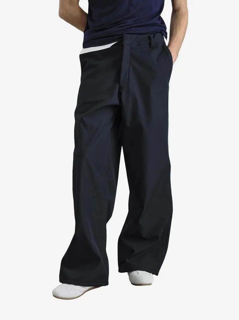 جيستو بنطلون واسع بقصة فضفاضة وسحاب